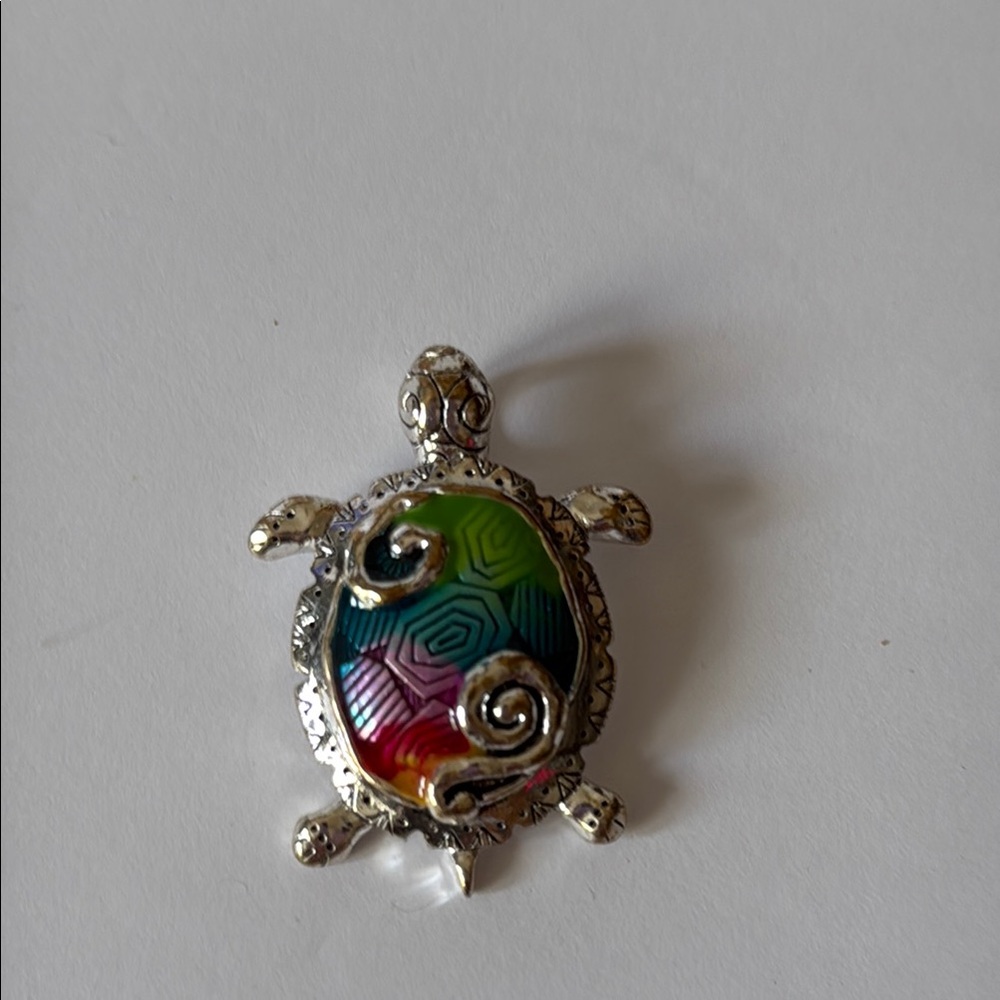 Colorful Sea Turtle Pendant For a Necklace